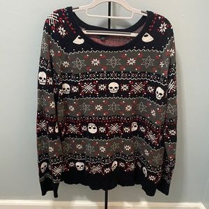 Skull winter sweater